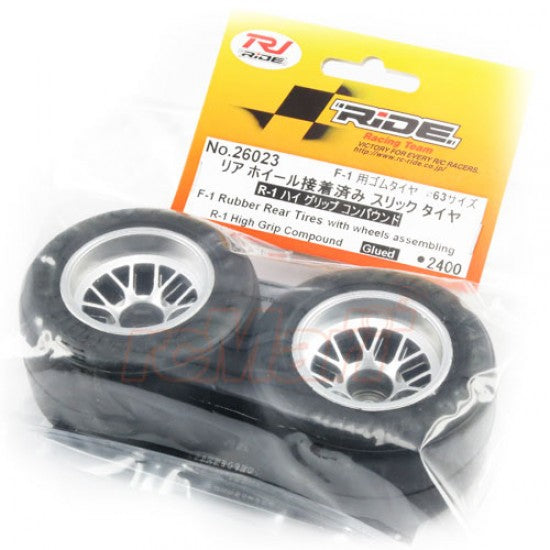 Ride Pre-Mounted F104 R1 High Grip Slick Tire