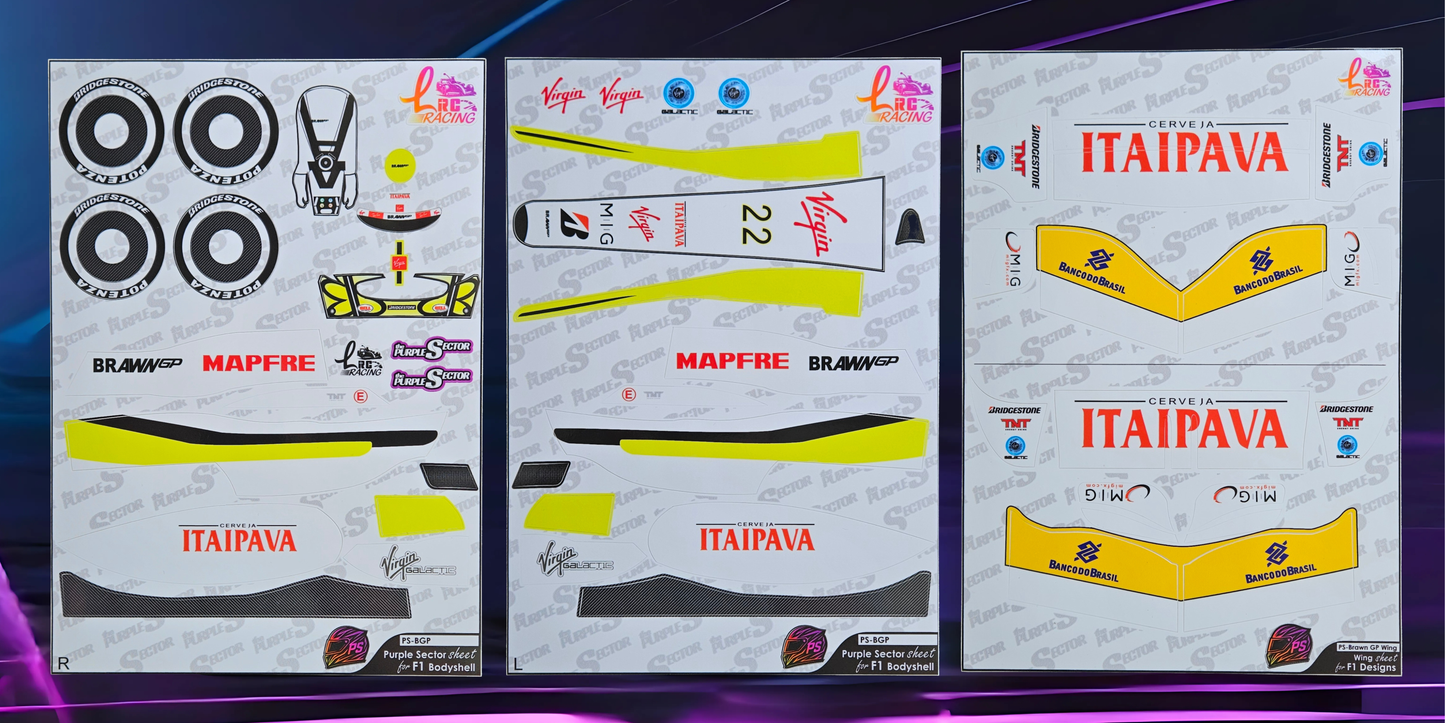 Purple Sector F1 body & Liverie Combo