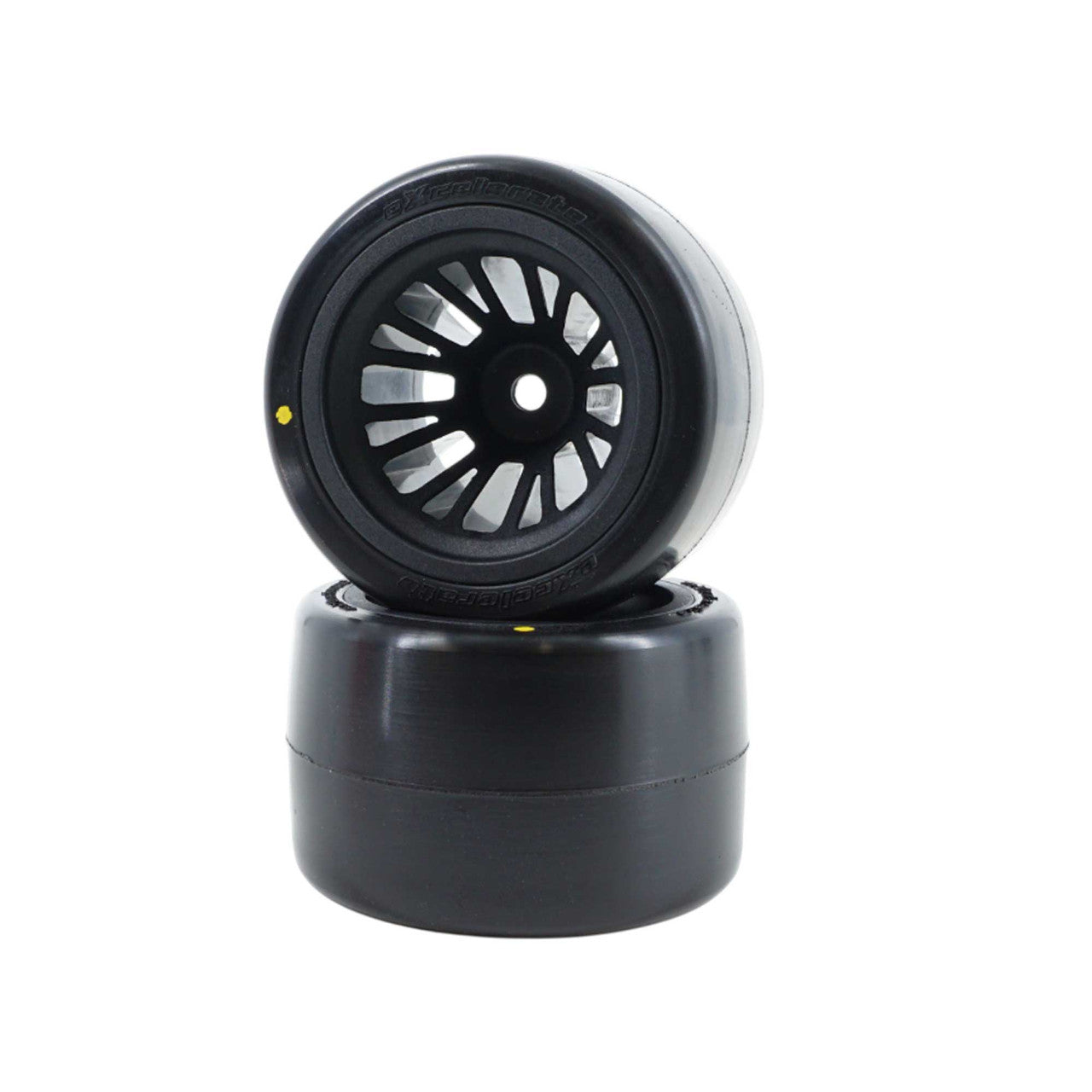 High-Performance F1 RC Pre-Mounted Rear Asphalt Tyres - Optimal Traction & Stability