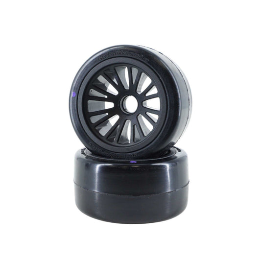 High Performance F1 Pre-Mount RC Front Tyres for Asphalt Racing Surfaces