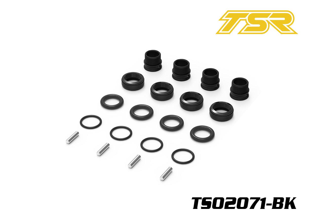 T-SAXO Aluminium RC Car Body Height Adjuster Black TS02071-BK